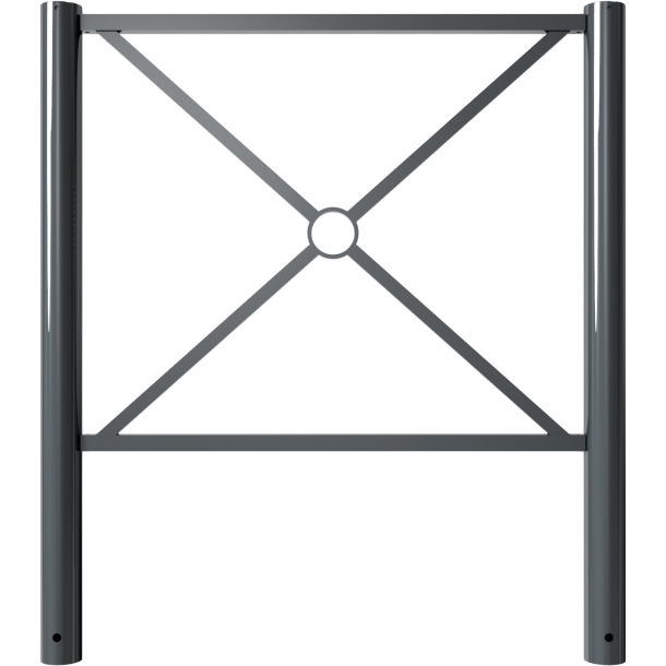 City fence element | with flat head | length: 1000 mm